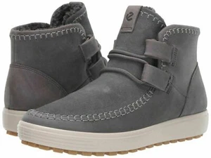 Botas cálidas al tobillo ECCO suaves para mujer 7 Tred con gris/titanio talla UK 5 EU 38 - Imagen 1 de 3