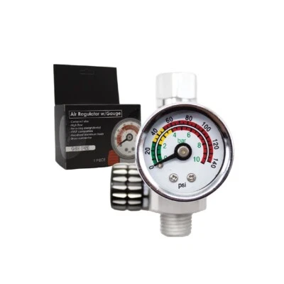 KOTA HVLP/LVLP Spray Gun Air Regulator w/ Gauge, Air Flow Control - (24578) - Image 1 of 4