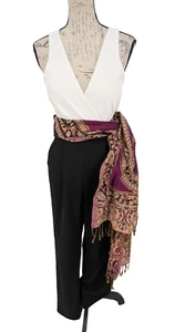 Speechless Jumpsuit Small Black/White Halter Neck Cocktail Parties Y2K Pockets - Picture 1 of 11