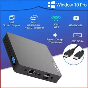 Withtech Mini PC Procesador Intel Celeron N3350 Windows 10 4K 6GB 64GB USB HDMI - Imagen 1 de 7