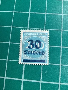 Rare 1920s Deutsches Reich German Empire 30 Tausend Over 200 w/Watermark MNH - Picture 1 of 2
