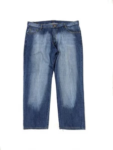 Vintage Karl Kani Baggy Loose Denim Jeans Stickerei Hip Hop Herren 47/34 Blau Y2K - Bild 1 von 8