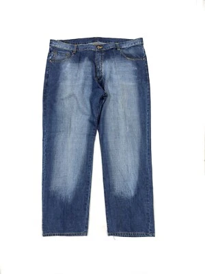 Pantalones de mezclilla sueltos holgados Karl Kani de colección bordados hip hop para hombre 47/34 azul Y2K Foto 1 de 4