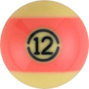 Individual Aramith #12 Tournament TV Set Replacement Pool Ball - RBATPC - Picture 1 of 1