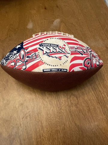 Super Bowl  XXXVI Football Limited Edition 1 Of 10000 Made New Orleans 2/3/2002 Cover
