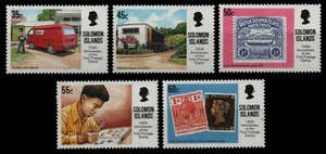 Islas Salomón 1990 - Mi-Nr. 733-737 ** - MNH - Marca en marca - Imagen 1 de 1