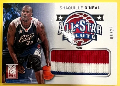 PARCHE ALL-STAR PRIME 3 COLORES 25/06 Shaquille O'Neal 2012 Elite Game Worn Shaq Foto 1 de 4