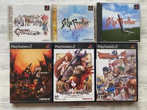 SONY PS 1  2 Chrono Trigger & SaGa Frontier & Seven Venus & Braves Dragon Shadow - Picture 1 of 14