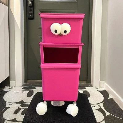 Grand coffre à jouets à 2 niveaux pour chambre d'enfant, salle de jeux, - Photo 1/4