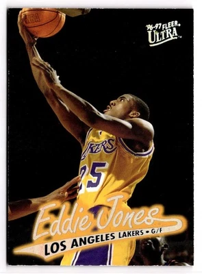 1996-97 Fleer Ultra - Eddie Jones #54 Los Angeles Lakers  - Image 1 of 2
