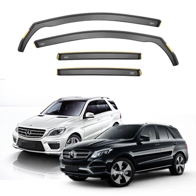 ISPEED Wind Deflectors for Mercedes GLE / ML-Class W166 2011-2018 4pc Set Visors - Image 1 of 4
