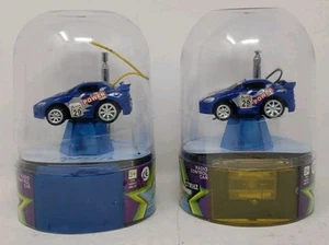 2 NEW MINI TURBO RC RACERS RADIO CONTROLLED CARS BLUE  27MHZ & 49MHZ NIP NIB NOS - Picture 1 of 24