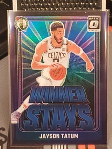 2024-25 Optic Jayson Tatum Purple HOLO Prizm WINNER STAYS Boston Celtics - Bild 1 von 5