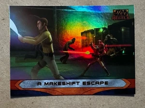 2015 Topps Star Wars Rebels Rainbow Foil A Makeshift Escape RARE CHASE HTF SSP - Picture 1 of 2