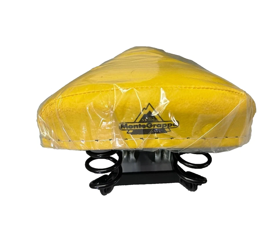 SELLE MONTE GRAPPA Sella Montegrappa Molle Bici Vintage Graziella 20'' giallo