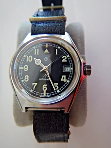 Ollech & Wajs "T" M-65 Automatic Military Wristwatch NATO Band WORKS - Picture 1 of 6