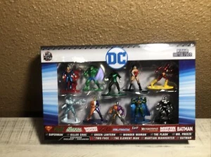 DC 10 Pack Jada Nano Metalfigs Superman Wonder Woman The Flash Two Face NEW! - Picture 1 of 9