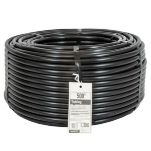 1/2 in. (.700 O.D.) x 500 ft Poly Drip Irrigation Tubing Black Garden Water Yard - Picture 1 of 2