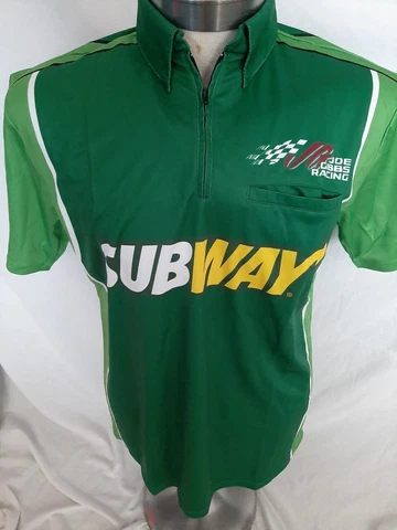 Carl Edwards Joe Gibbs Racing Subway Team Issued Small Pit Crew Shirt NASCAR Cover