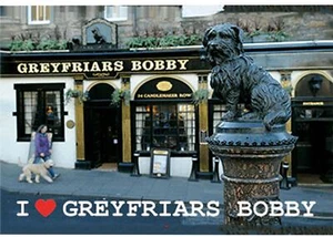 Imán de nevera Greyfriars Bobby para perro móvil efecto holograma 3D lenticular - Imagen 1 de 2