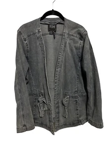 Chaqueta Fdj Denim Kimono Estilo Cinturón Talla X-Grande - Imagen 1 de 9