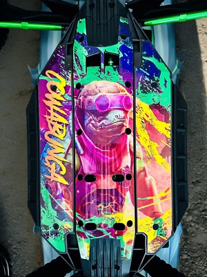 TRAXXAS XRT compatible "COWABUNGA" chassis protector skin - Image 1 of 4