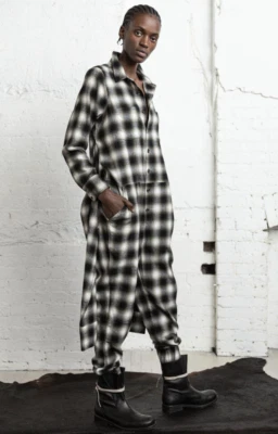 Mono Nicholas K Algodón Franela Corbata Una Pieza Talla Grande Foto 1 de 4