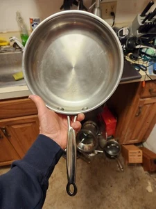 Emeril 8" Stainless Steel Copper Core Frying Saute Pan Skillet - Picture 1 of 4