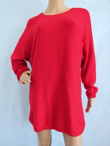 Maglione pullover MICHAEL KORS taglia XL rosso medio manica lunga tunica - Foto 1 di 5