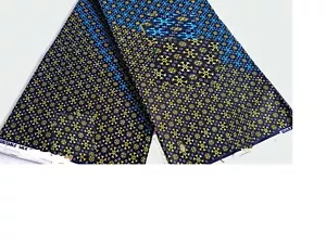 4 Yards Premium Qualität afrikanischer Stoff Super Hilton Ankara Echtwachsdrucke - - Bild 1 von 1
