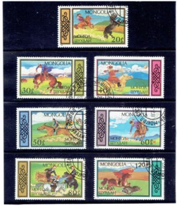 MONGOLIA 1987 Equestrian Sports FU CV $1.80 - Picture 1 of 1