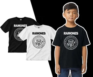 The Ramones 80's B&W Punk Rock Band T-shirt Tee Youth T-shirt Tee New - Picture 1 of 4