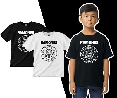 Camiseta The Ramones Años 80 B&W Banda Punk Rock Camiseta Juvenil Camiseta Nueva Foto 1 de 2