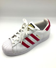 Adidas Superstar Foundation White Pink LeatherTrainers Size 3 Used Once Defects
