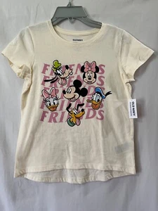 Old Navy Mickey and Friends Minnie Mouse Girls Short Sleeve T-Shirt White U pick - Picture 1 of 3