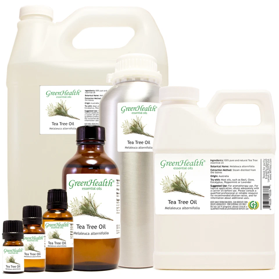 Aceite esencial de árbol de té 100 % puro muchos tamaños envío gratuito - GreenHealth  Foto 1 de 4
