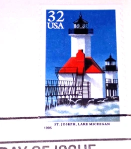 Great Lakes Lighthouses - St. Joseph - 22kt Gold Replica Stamps - SEE BELOW - Picture 1 of 4