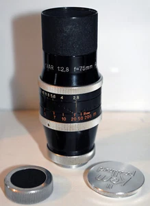 OBJECTIF KERN-PAILLARD- type YVAR - F 75 m/m - MOUNT "C" - 16 mm- N° 331934 - Picture 1 of 3