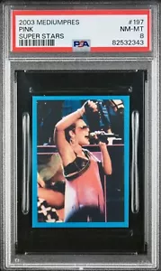2003 Mediumpres Super Stars #197 PINK PSA 8 Rookie RC Pop 1 highest - Picture 1 of 2