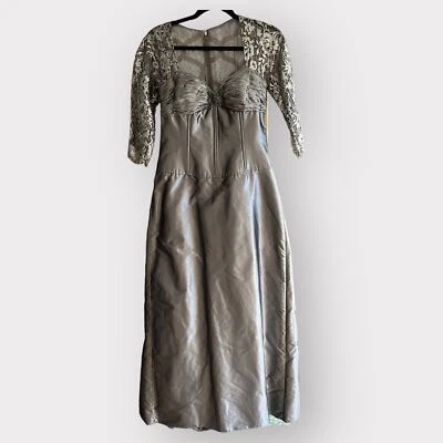 Rickie Freeman for Teri Jon Size 10 Sweetheart Lace & Organza Evening MoB Gown - Image 1 of 4