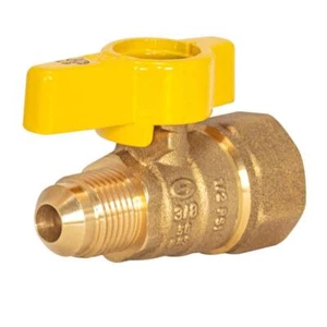 BrassCraft PSSL-12 5 PSI Valvola a sfera per gas in ottone 3/8 x 1/2 pollici - Foto 1 di 1