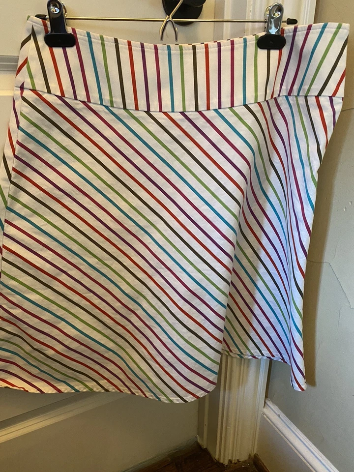 Falda a rayas arco iris línea A - Caslon - talla 10 Foto 1 de 2