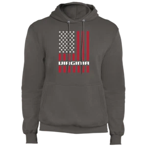 Virginia American Flag USA Premium Pullover Hoodie - Picture 1 of 5