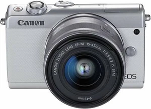 Canon EOS M100 EF-M15-45 IS STM lens kit white from japan - Picture 1 of 7