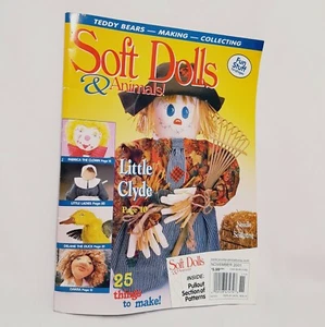 Soft Dolls & Animals Magazine November 2001 Teddy Bear Making 25 Projects Clown - Picture 1 of 11