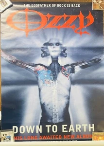 Vintage Ozzy Down To Earth Poster Giant 60”x40” Promo poster - Imagen 1 de 6