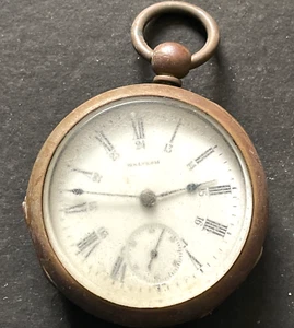 Antique 1901 Waltham AM W Co Model 1883 Pocket Watch Good Balance 18s 7j USA - Picture 1 of 5