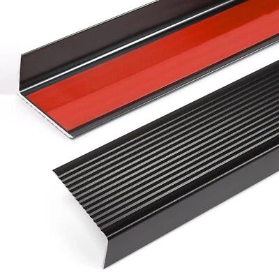 2 peças degraus de escada de alumínio antiderrapante 36", nariz de escada, protetor de borda Step Co... - Imagem 1 de 4