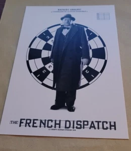 CINEMA POSTCARD - THE FRENCH DISPATCH - MATHIEU AMALRIC AS COMMISSAIRE POLICE NM - Picture 1 of 2