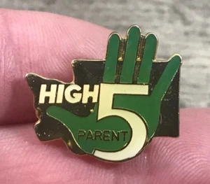 High 5 Parent Lapel Hat Jacket Vest Shirt Pin - Picture 1 of 5
